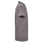 Polo de algodón orgánico unisex de manga corta 160g/m² Ipanema color gris segunda vista