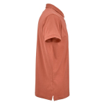 Polo de algodón orgánico unisex de manga corta 160g/m² Ipanema color naranja segunda vista