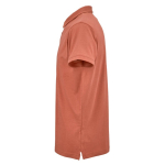 Polo de algodón orgánico unisex de manga corta 160g/m² Ipanema color naranja tercera vista