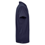 Polo de algodón orgánico unisex de manga corta 160g/m² Ipanema color azul marino segunda vista
