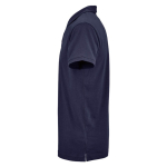 Polo de algodón orgánico unisex de manga corta 160g/m² Ipanema color azul marino tercera vista
