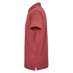 Polo de algodón orgánico unisex de manga corta 160g/m² Ipanema color naranja oscuro tercera vista