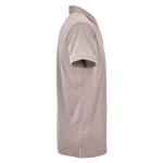 Polo de algodón orgánico unisex de manga corta 160g/m² Ipanema color gris topo segunda vista