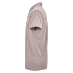 Polo de algodón orgánico unisex de manga corta 160g/m² Ipanema color gris topo tercera vista