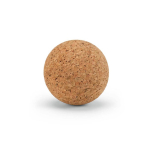 Esfera de corcho compacto para estiramientos y alivio muscular color natural