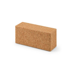 Bloque de yoga corcho antideslizante para equilibrio y estiramientos color natural