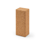 Bloque de yoga corcho antideslizante para equilibrio y estiramientos color natural tercera vista
