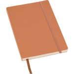Libreta de PU reciclado con cierre elástico A5 y hojas a rayas tercera vista