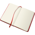 Libreta de PU reciclado con cierre elástico A5 y hojas en blanco cuarta vista