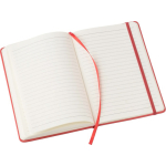 Libreta de PU reciclado con cierre elástico A5 y hojas a rayas tercera vista