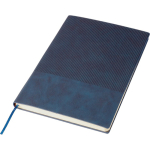 Libreta de PU reciclado con tapa dura y pana A5 con hojas a rayas segunda vista