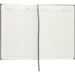 Libreta de PU reciclado con tapa dura y pana A5 con hojas a rayas tercera vista