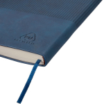 Libreta de PU reciclado con tapa dura y pana A5 con hojas a rayas séptima vista
