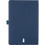 Cuaderno de plástico reciclado y piel sintética A5 con hojas a rayas tercera vista