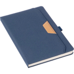 Cuaderno de plástico reciclado y piel sintética A5 con hojas a rayas quinta vista