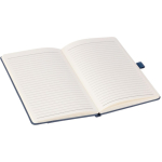 Cuaderno de plástico reciclado y piel sintética A5 con hojas a rayas sexta vista