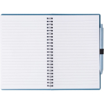 Libreta de paja de trigo y plástico con bolígrafo A5 hojas a rayas tercera vista