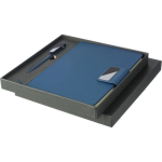 Set de libreta de piel sintética A5 con bolígrafo y hojas a rayas décima vista