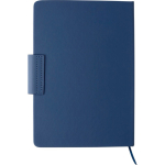 Set de libreta de piel sintética A5 con bolígrafo y hojas a rayas tercera vista