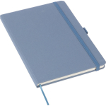 Cuaderno de tapa de cartón reciclado A5 con hojas a rayas tercera vista