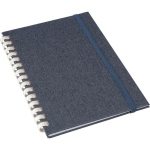 Libreta de plástico reciclado con cierre elástico A5 y hojas a rayas segunda vista