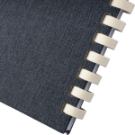 Libreta de plástico reciclado con cierre elástico A5 y hojas a rayas octava vista