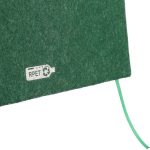 Libreta de fieltro reciclado con cierre de polipiel A5 y hojas a rayas séptima vista