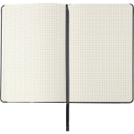 Libreta de piel sintética con cierre elástico A5 y hojas a cuadros octava vista