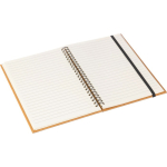 Cuaderno de piel sintética reciclada A5 con hojas a rayas tercera vista