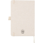 Libreta de cáñamo con banda elástica A5 y hojas a rayas segunda vista