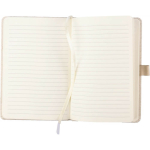 Libreta de cáñamo con banda elástica A5 y hojas a rayas tercera vista
