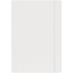 Libreta de cartón con cierre elástico A5 y hojas a rayas color blanco primera vista