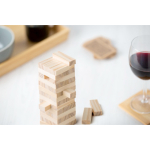 Juego de habilidad con bloques de madera de pino FSC en bolsa algodón octava vista