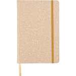 Libreta cuero sintético con aspecto de corcho A5 y hojas a rayas primera vista