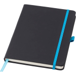 Libreta de piel sintética reciclada cierre de goma A5 hojas a rayas segunda vista