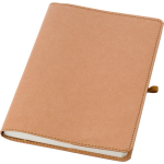 Libreta de kraft lavado con diseño flexible A5 y hojas a rayas primera vista