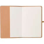Libreta de kraft lavado con diseño flexible A5 y hojas a rayas tercera vista