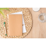 Libreta de kraft lavado con diseño flexible A5 y hojas a rayas quinta vista