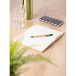 Libreta de kraft lavado con diseño flexible A5 y hojas a rayas séptima vista