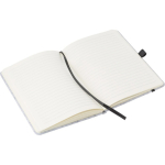 Libreta de fieltro reciclado con cierre elástico A5 hojas a rayas tercera vista