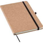 Libreta de piel sintética reciclada con marcapáginas A5 hojas a rayas primera vista