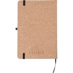 Libreta de piel sintética reciclada con marcapáginas A5 hojas a rayas tercera vista
