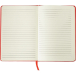 Libreta de cartón reciclado con marcapáginas A5 hojas a rayas tercera vista