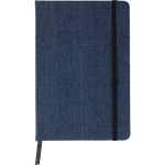 Libreta de tela vaquera con acabado casual A5 y hojas a rayas primera vista