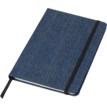 Libreta de tela vaquera con acabado casual A5 y hojas a rayas quinta vista
