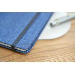 Libreta de tela vaquera con acabado casual A5 y hojas a rayas séptima vista
