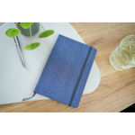 Libreta de tela vaquera con acabado casual A5 y hojas a rayas octava vista