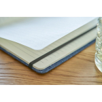 Libreta de tela vaquera con acabado casual A5 y hojas a rayas novena vista
