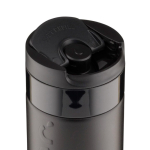 Vaso termo de acero inoxidable con mecanismo antigoteo Dopper 400ml color negro quinta vista