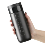 Vaso termo de acero inoxidable con mecanismo antigoteo Dopper 400ml color negro sexta vista